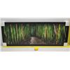 Image 2 : "Bamboo Dance" by Randy J. Braun, Photographic Image on Canvas 62 1/4" x 23 3/4", Black Beaded Frame