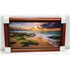 Image 1 : "Stars Unite" by Shane Myers, Photographic Image on Canvas 38 3/4" x 22", Koa Veneer Deluxe Frame