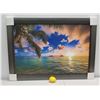 Image 2 : "Sacred" by Cameron Brooks, Photographic Image on Canvas 43" x 30 5/8", Gun Metal-Colored Frame