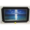 Image 2 : "Kualoa Moonrise" by Cameron Brooks, Photographic Image on Canvas, Black Frame