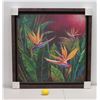 Image 2 : "Exquisite Blossoms" by Tiamson, Giclee on Canvas, Framed 41" x 41"