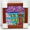 Image 1 : "Rooted in Love" by Danielle Groff, Giclee on Canvas 18" x 18", Triple Koa Veneer Frame