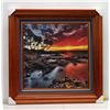 Image 1 : "Maluaka Glow" by Randy J. Braun, Photographic Image on Canvas, Deluxe Frame