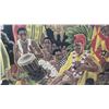 Image 11 : Large 96" x 48" "Island Feast" by Eugene Savage, Giclee on Canvas, Frameless