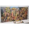 Image 2 : Large 96" x 48" "Island Feast" by Eugene Savage, Giclee on Canvas, Frameless