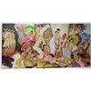 Image 1 : Large 96" x 48" "Aloha, Universal Word" by Eugene Savage, Giclee on Canvas, Frameless