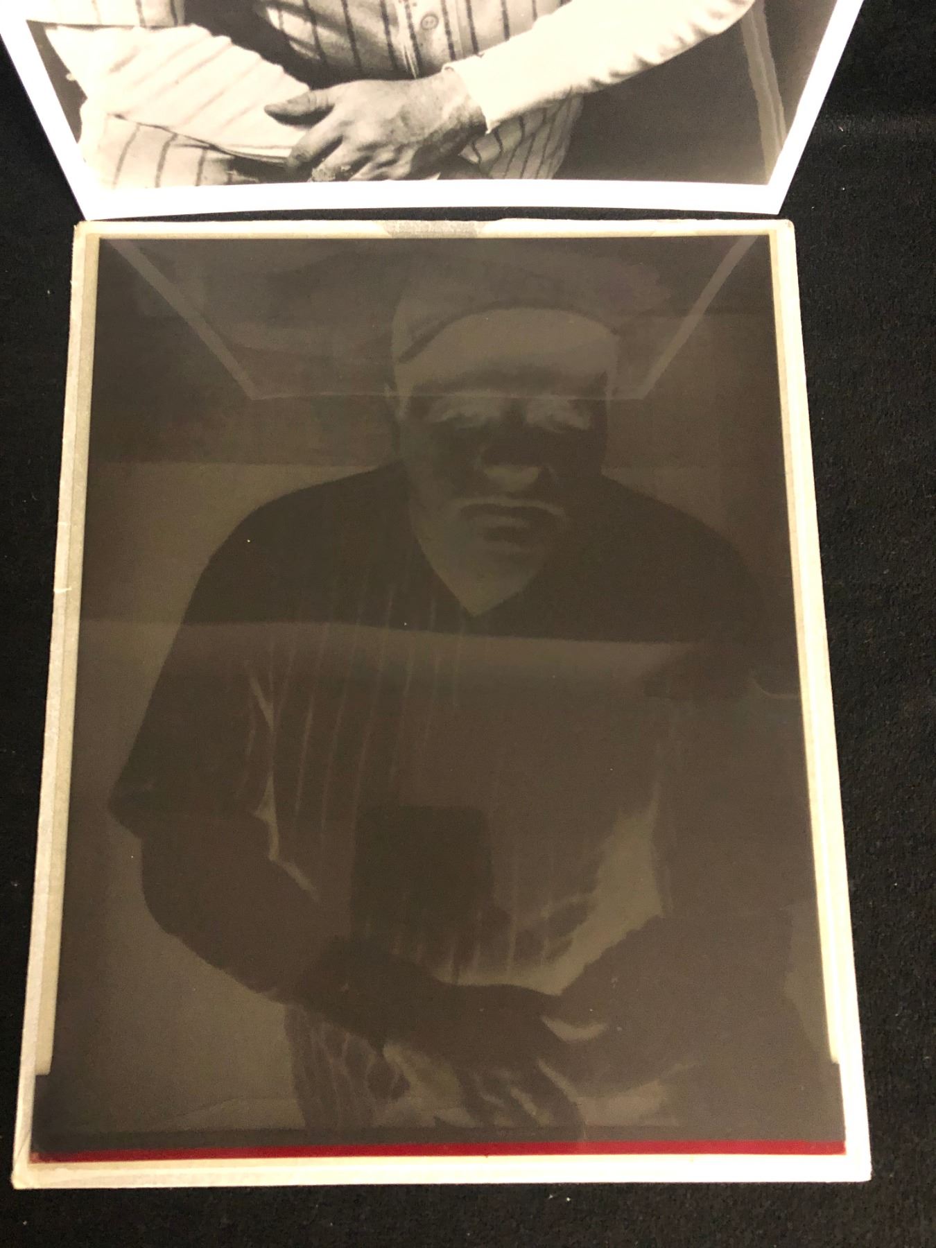 ORIGINAL BABE RUTH 1940's PHOTO w/ NEGATIVE