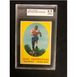 1958 TOPPS #23 ZEKE BRATOWSKI (8.5 NMM+)