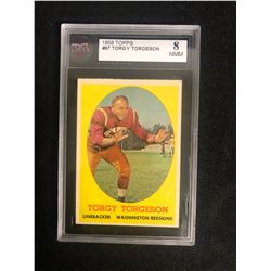 1958 TOPPS #97 TORGY TORGESON (8 NMM)