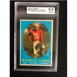 1958 TOPPS #82 WOODLEY LEWIS *MISPELLED WOODLY FRONT* (8.5 NMM+)