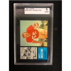 1962 TOPPS #160 MATT HAZELTINE (8 NMM)