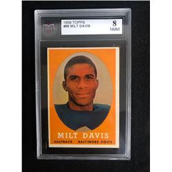 1958 TOPPS #98 MILT DAVIS (8 NMM)