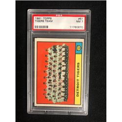 1961 TOPPS #51 TIGERS TEAM (NM 7)