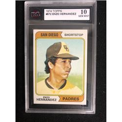 1974 TOPPS #572 ENZO HERNANDEZ (10 GEM MINT)