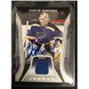 Image 1 : CURTIS SANFORD SIGNED SP GAME USED AUTHENTIC FABRICS JERSEY HOCKEY CARD