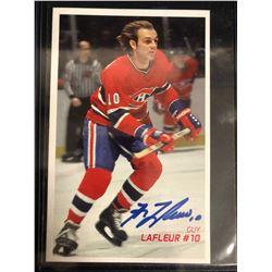 GUY LAFLEUR SIGNED HOCKEY CARD