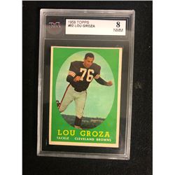 1958 TOPPS #52 LOU GROZA (8 NMM)