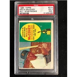 1960 TOPPS #316 WILLIE McCOVEY ALL-STAR ROOKIE (EX 5)