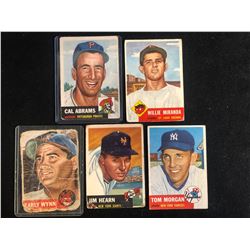 1953 TOPPS BASEBALL CARD LOT