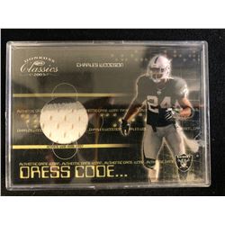 2003 DONRUSS CLASSICS #DC-16 CHARLES WOODSON DRESS CODE FOOTBALL CARD