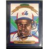 Image 1 : ANDRE DAWSON SIGNED 1985 LEAF-DONRUSS BASEBALL CARD