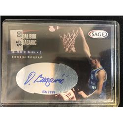 DALIBOR BAGARIC SIGNED 2000 SAGE BASKETBALL ROOKIE CARD