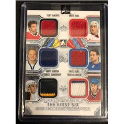 2013 FALL EXPO REDEMPTION  THE FIRST SIX  HOCKEY CARD (AMONTE, SUNDIN, SAMSONOV. HULL, BURE, LINDEN)