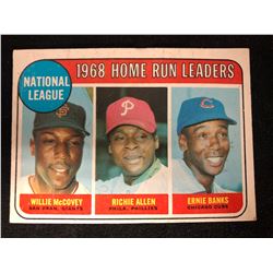 1969 Topps Ernie Banks/ Willie McCovey/ Richie Allen HR LDRS #6