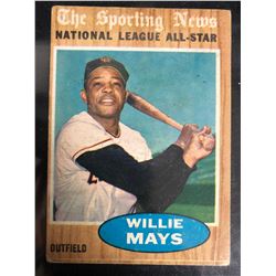 1962 TOPPS #395 WILLIE MAYS ALL-STAR CARD