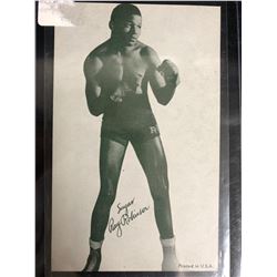 1947-66 Boxing Exhibits Sugar Ray Robinson Boxing Card