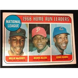 1969 Topps Ernie Banks/ Willie McCovey/ Richie Allen HR LDRS #6