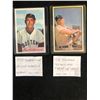 Image 1 : 1989 BASEBALL REPRINT CARD LOT (1953 BOWMAN COLOR MICKEY MANTLE/ 1954 BOWMAN TED WILLIAMS)