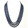 Image 1 : BLUE SAPPHIRE FACETED BEADS NECKLACE 295 CT, 10 STRAND
