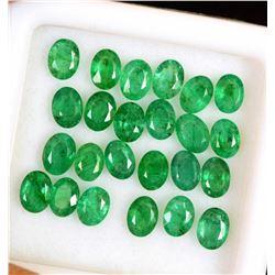 Natural Emerald 4x3 MM Oval Cut Green Loose Untreated Gemstone 100 Pieces Lot