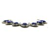 Image 3 : LAPIS LAZULI GEMSTONE SILVER PLATED BRACELET