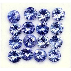 Natural Tanzanite 4 MM Round Cut Lustrous Voilet Blue Loose Gemstone 100 Pieces Lot