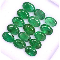 Natural Emerald 6x4 MM Oval Cut Green Loose Untreated Gemstone 50 Pieces Lot