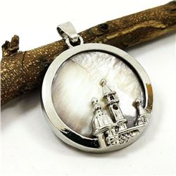 MOTHER OF PEARL GEMSTONE DESIGNER PENDANT