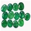 Image 1 : Natural Emerald 7x5 MM Oval Cut Green Loose Untreated Gemstone 25 Pieces Lot