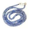 Image 1 : TANZANITE FACETED ROUND BEADS NECKLACE