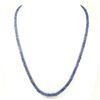 Image 2 : TANZANITE FACETED ROUND BEADS NECKLACE