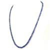 Image 3 : TANZANITE FACETED ROUND BEADS NECKLACE
