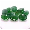 Image 2 : Natural Emerald 8x6 MM Oval Cut Green Loose Untreated Gemstone 20 Pieces Lot
