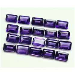 Amethyst Octagon Cut 8x6mm Loose Gemstone 100 Pieces Lot