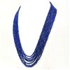 Image 2 : LAPIS LAZULI FACETED BEADS NECKLACE 279 CT, 7 STRAND