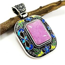 AMETYHST GEMSTONE ANTIQUE DESIGN PENDANT