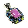 Image 3 : AMETYHST GEMSTONE ANTIQUE DESIGN PENDANT
