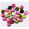 Image 2 : 100% Natural 6 mm Multi Color Tourmaline Round Cabochon Loose Gemstone 50 Pieces Lot