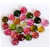 Image 3 : 100% Natural 6 mm Multi Color Tourmaline Round Cabochon Loose Gemstone 50 Pieces Lot