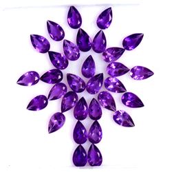 Amethyst Pear Cut 8x5mm Loose Gemstone 100 Pieces Lot